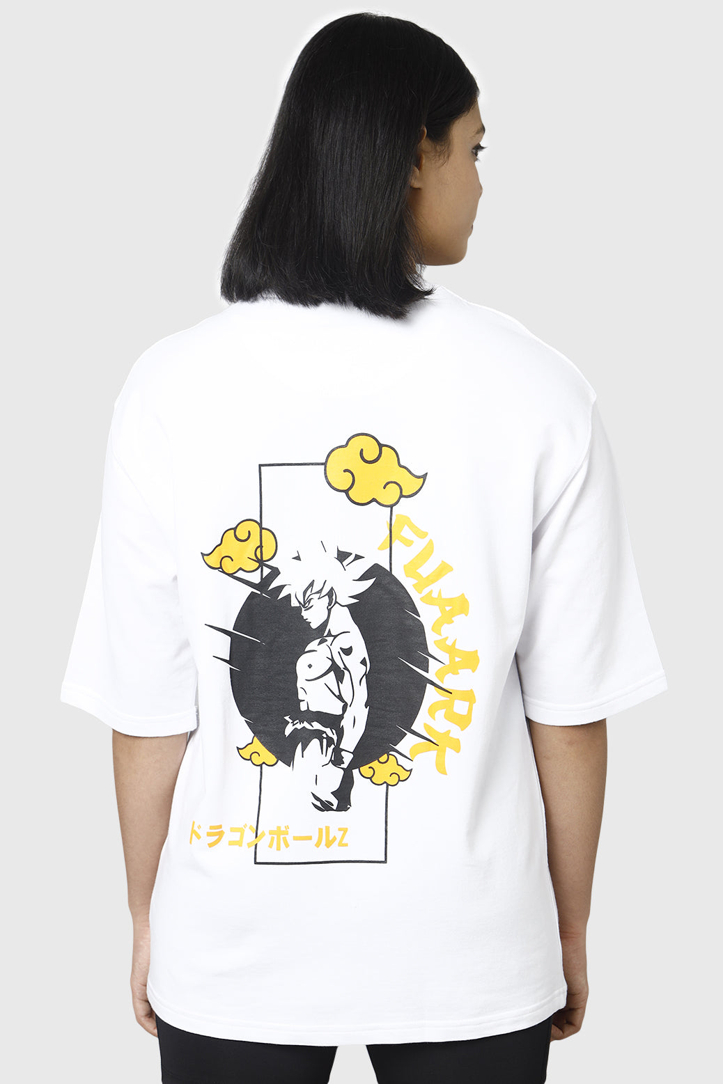 Anime Oversized Tshirt Goku White
