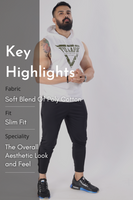 Crest Sleeveless Hoodie White