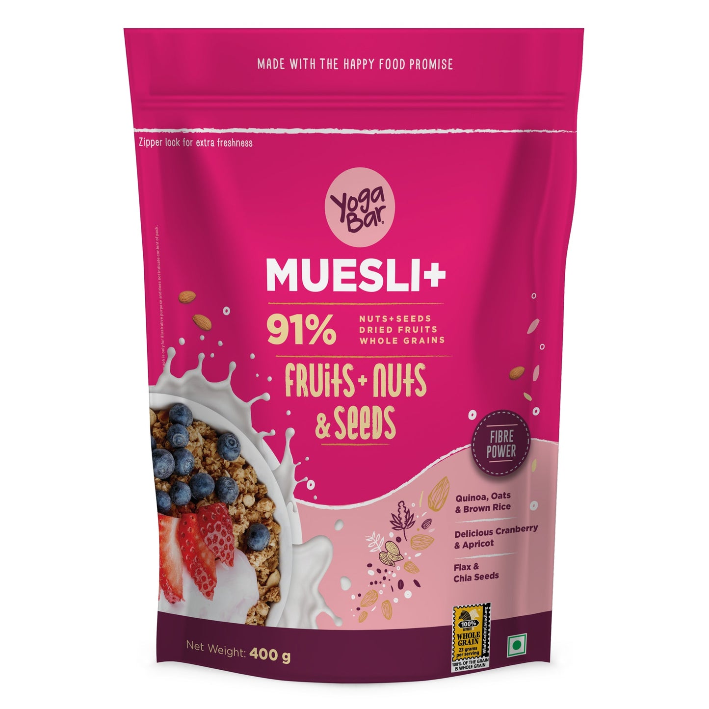 Fruits, Nuts + Seeds Muesli, 400g