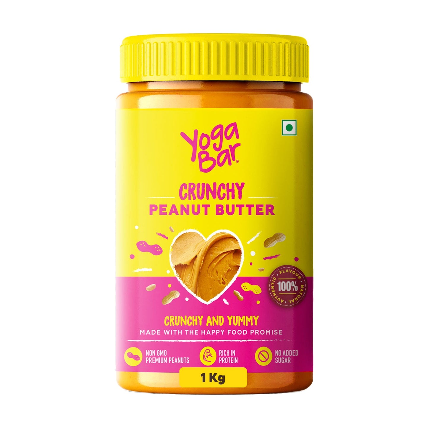 Crunchy Peanut Butter (Unsweetened), 1kg