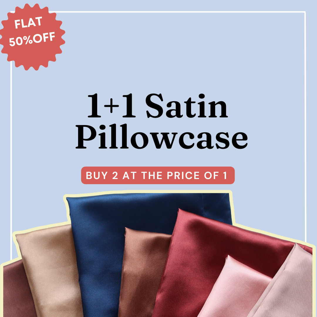 🎁 1+1 Satin Pillowcase Duo (100% off)