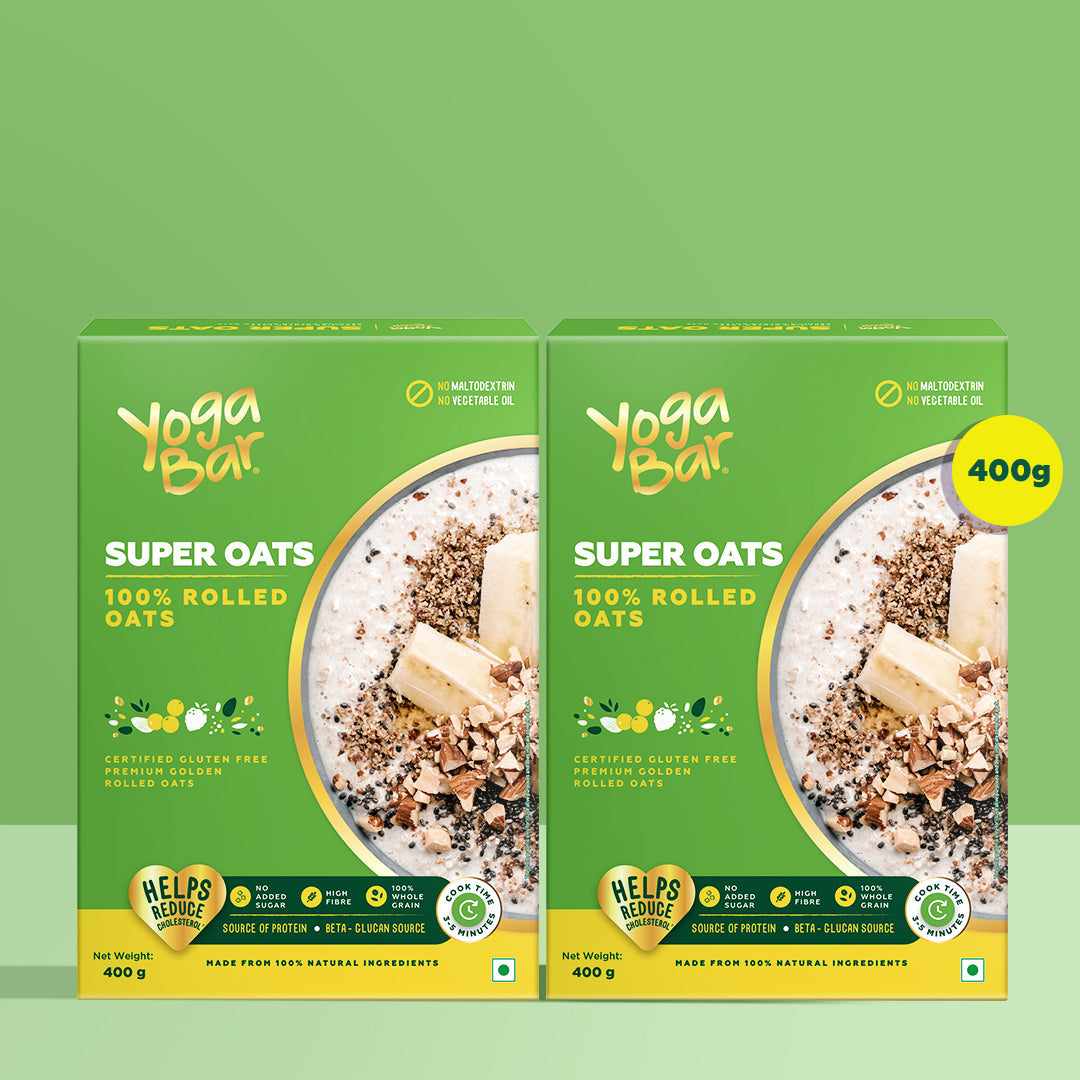 Combo of 2 - 100% Rolled Oats 400G X 2