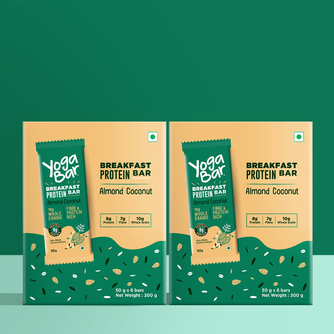 Almond Coconut Breakfast Bars (Pack of 2 Boxes)