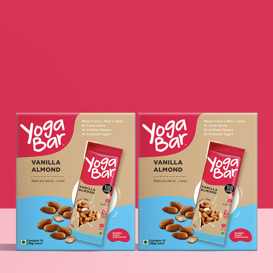 Vanilla Almond Energy Bars (Pack of 2 Boxes)