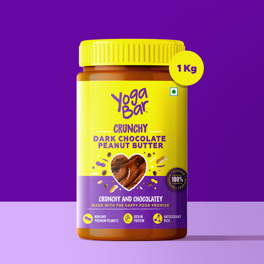 Dark Chocolate Crunchy Peanut Butter, 1kg