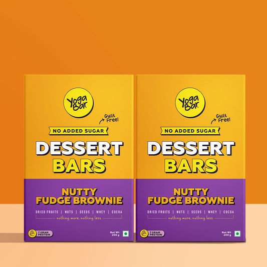 Nutty Fudge Brownie Dessert Bars (Pack of 2 Boxes)