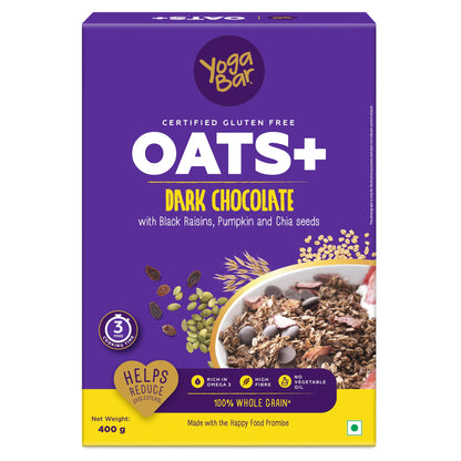 Fruit & Nuts Muesli, 700g + Dark Chocolate Oats, 400g + Dark Chocolate Crunchy Peanut Butter, 400g