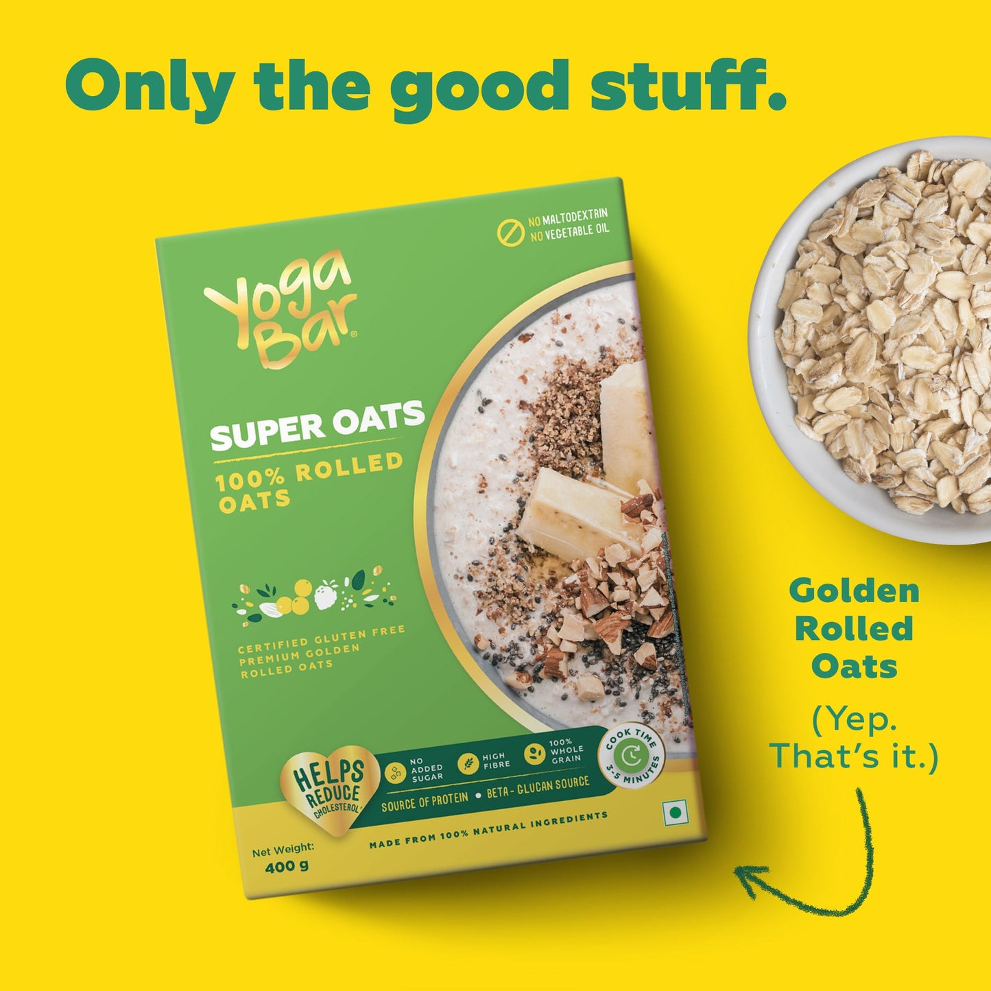 100% Rolled Oats, 400g