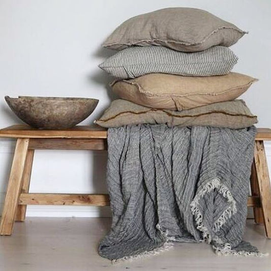 Linen cushion covers