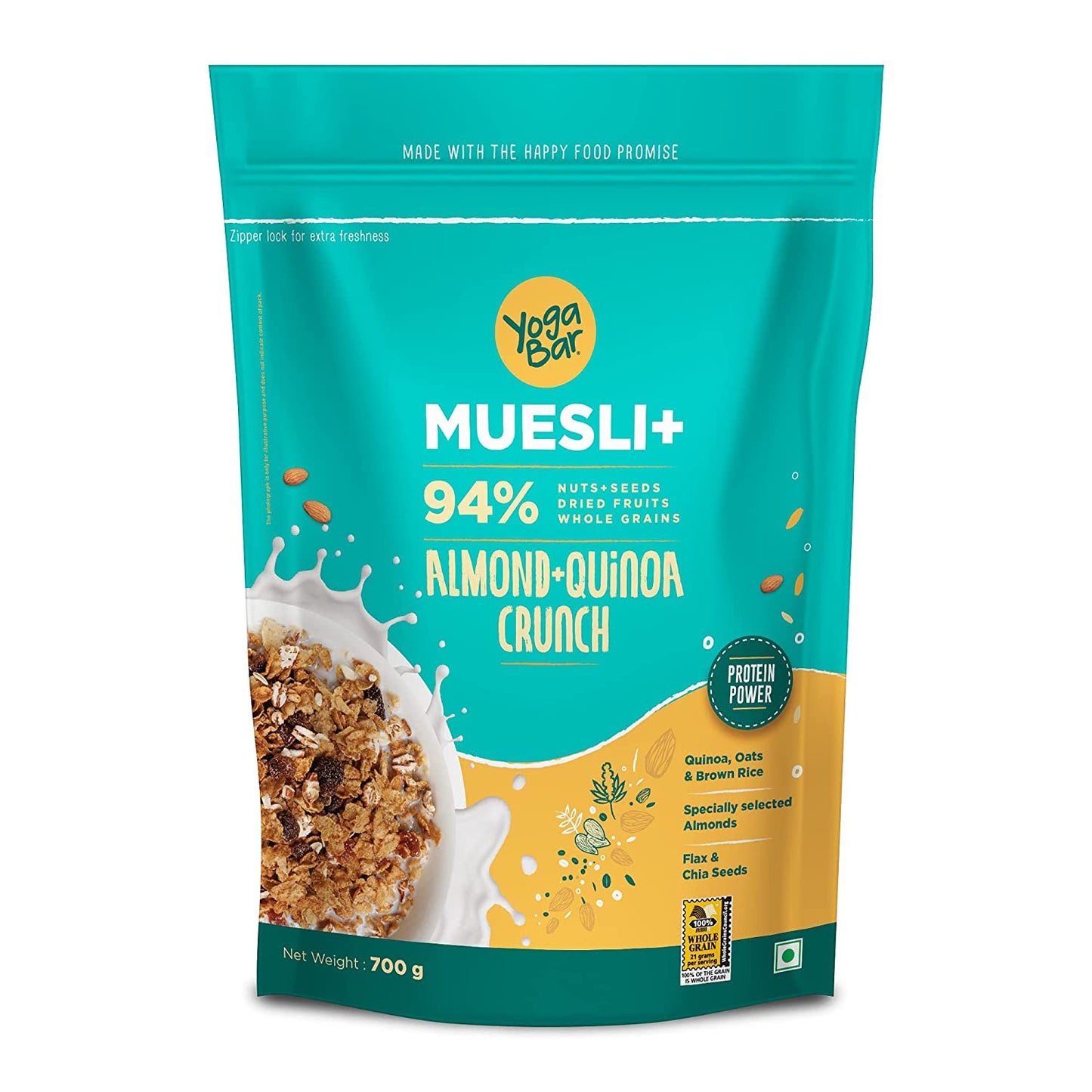 Almonds + Quinoa Wholegrain Muesli, 700g