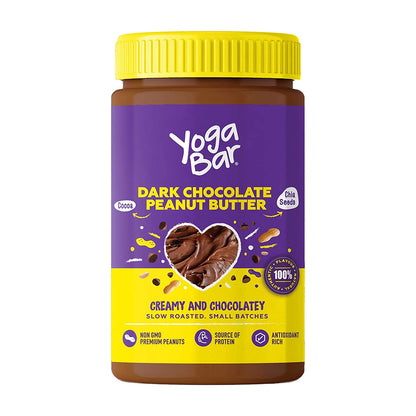 Combo of Dark Chocolate Peanut Butter - 400g + Dark Chocolate & Cranberries Wholegrain Muesli - 400g