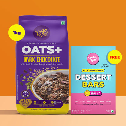 Dark Chocolate Oats, 1kg & Assorted Dessert Bars