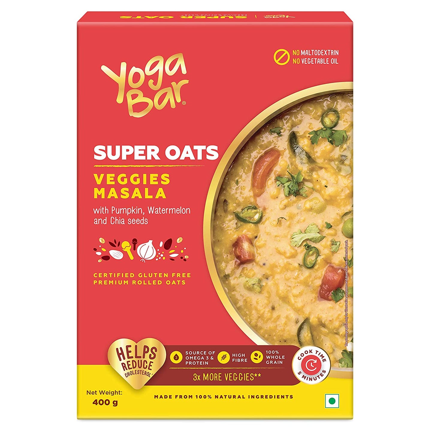 Combo of 2 - Veggie Masala Oats 400G X 2