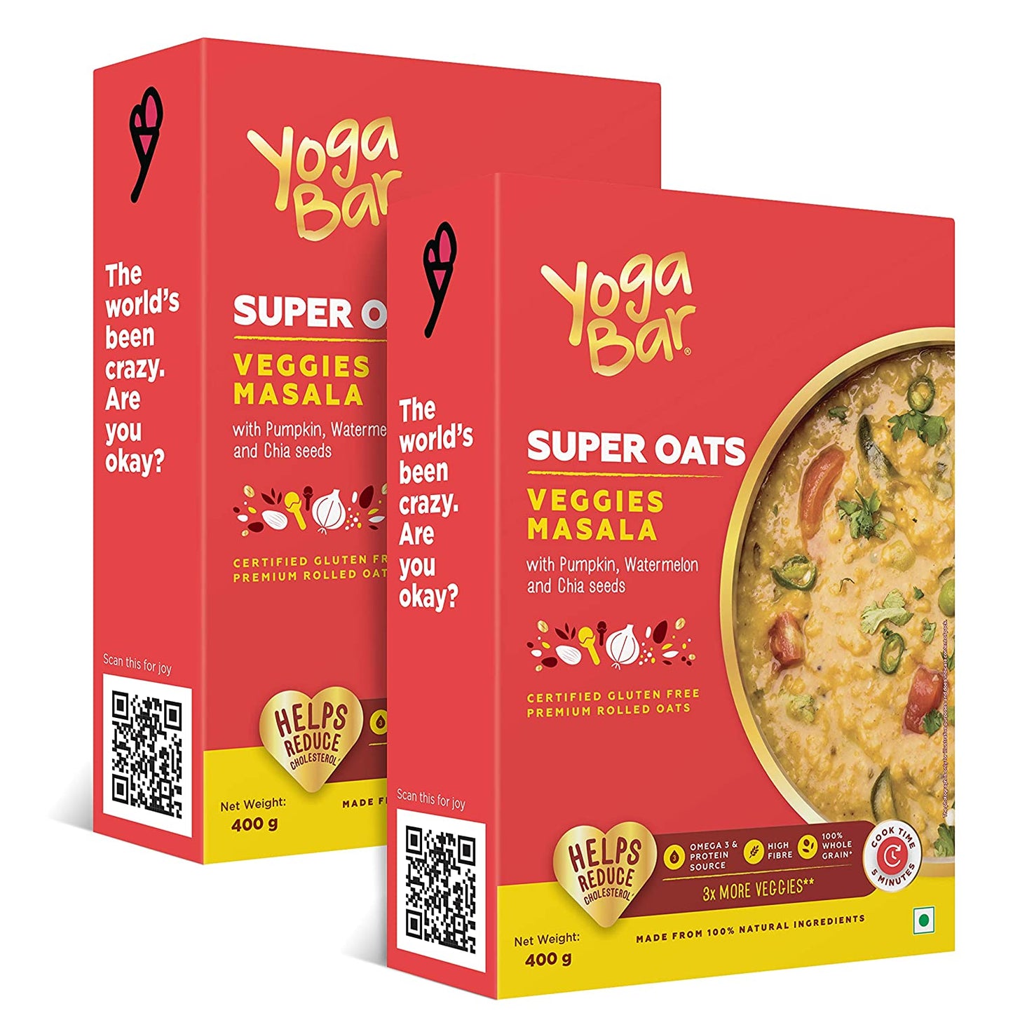 Combo of 2 - Veggie Masala Oats 400G X 2