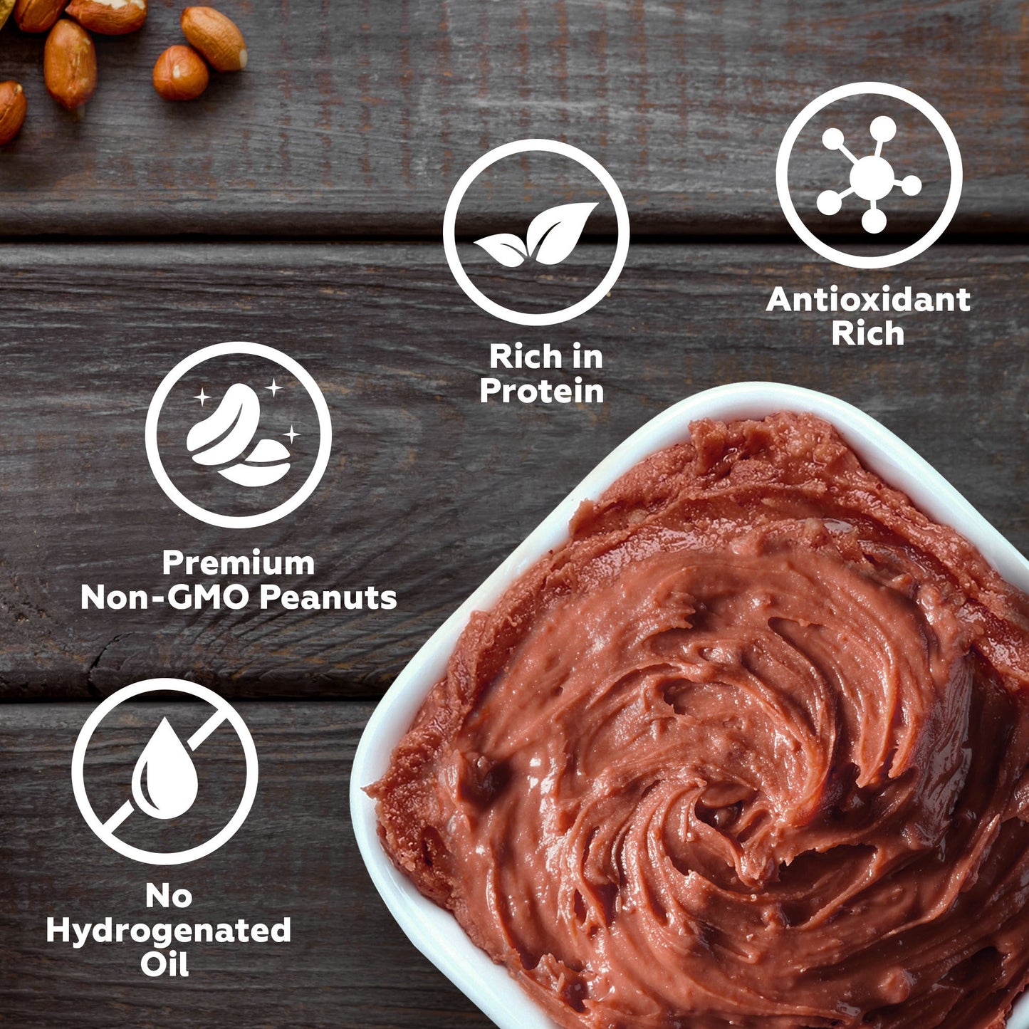 Dark Chocolate Crunchy Peanut Butter, 400g