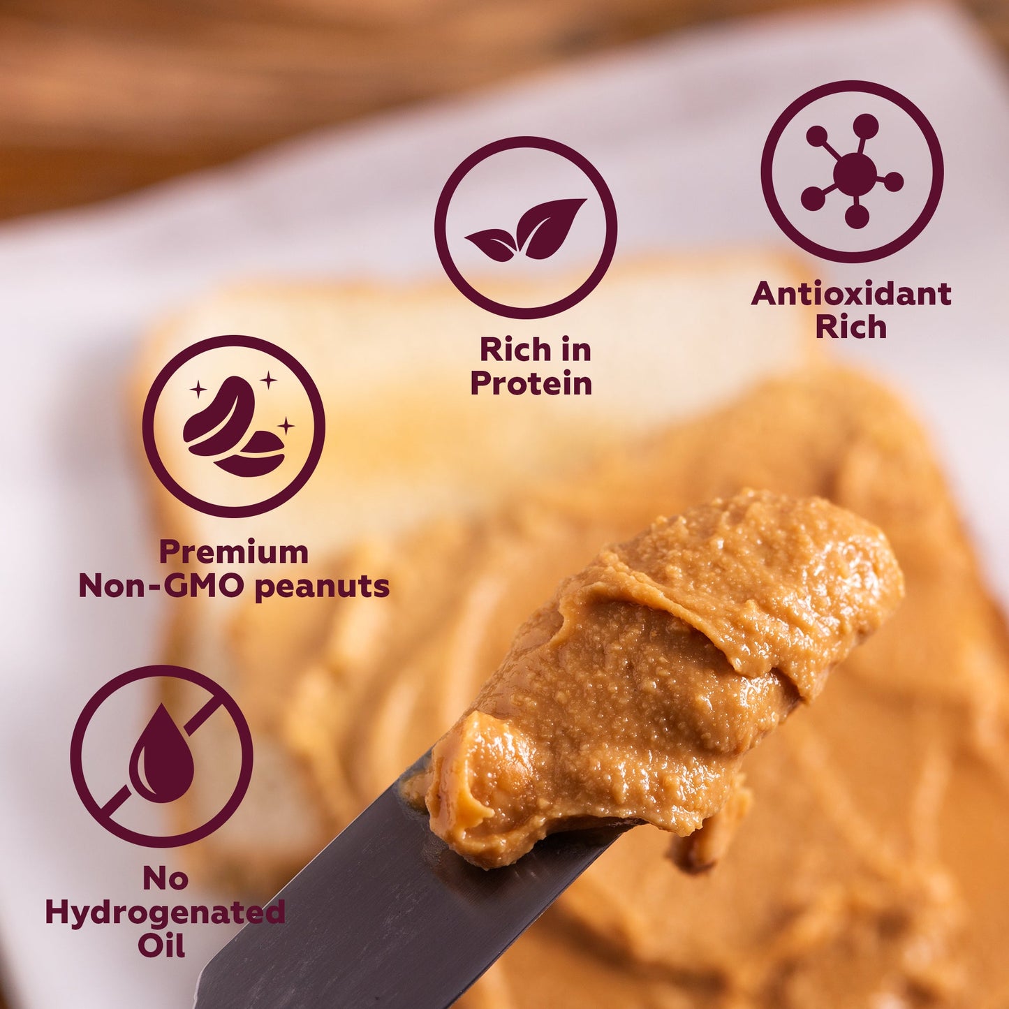 Crunchy Peanut Butter (Unsweetened), 400g