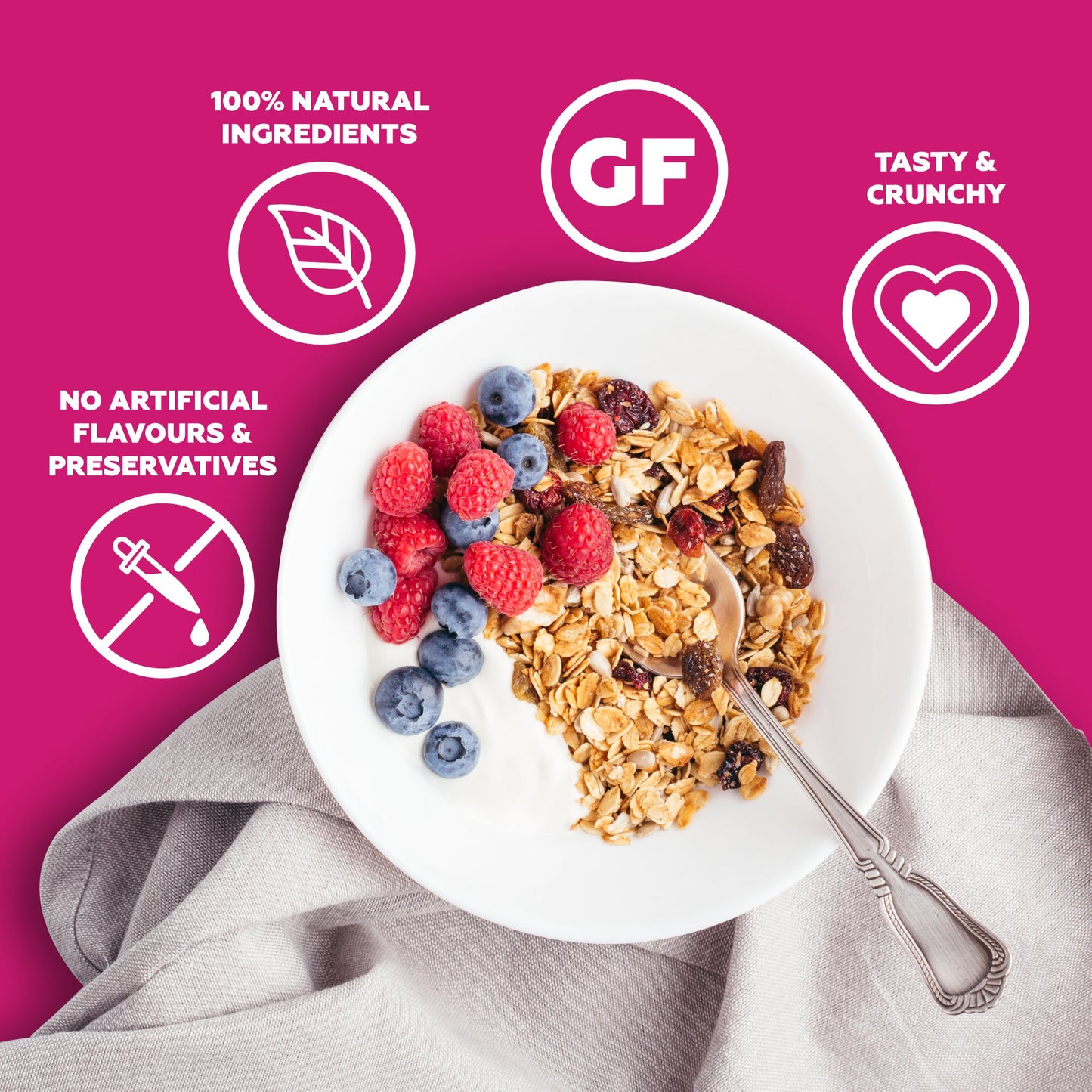 Combo of 2 (400g*2) Almond + Quinoa & Fruits, Nuts + Seeds Wholegrain Muesli
