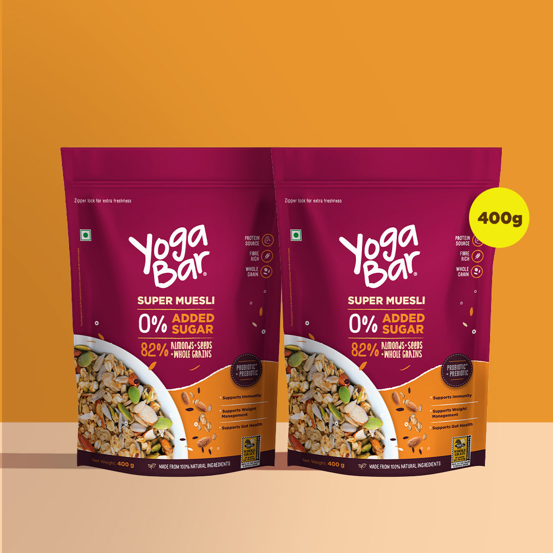 Combo of 2  (400g * 2)  -  No  Added  Sugar  Super  Muesli