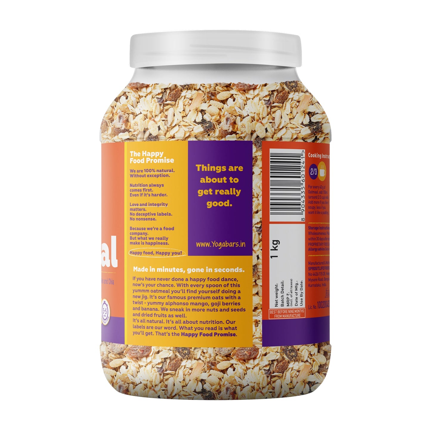 No Added Sugar Oatmeal - 1kg