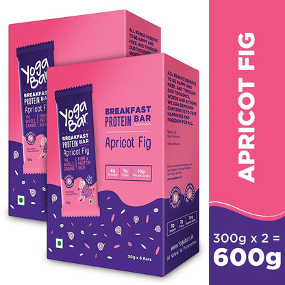 Apricot Fig Breakfast Bars (Pack of 2 Boxes)