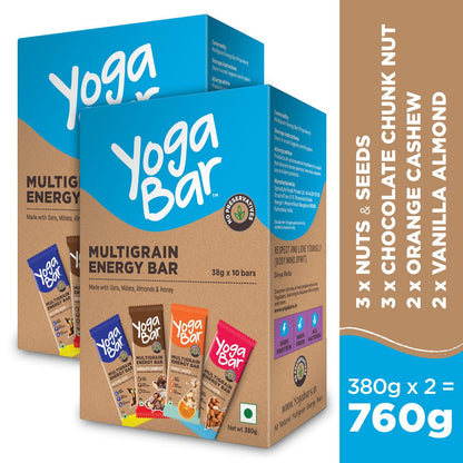 Assorted Energy Bars (Pack of 2 Boxes)